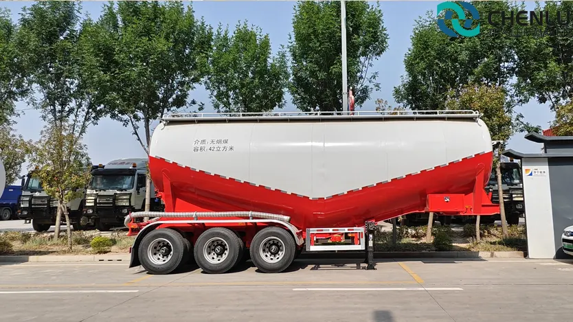 Axle Bulk Cement Tanker Trailer 