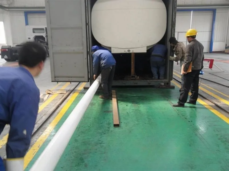 Custom tank semi truck