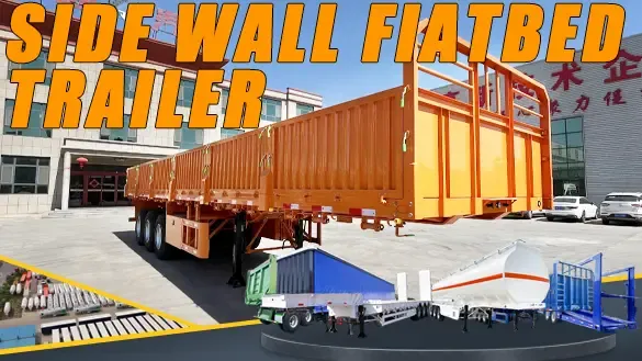Side Wall Semi Trailer with FUWA/BPW Axles — Built for Heavy Hauling!